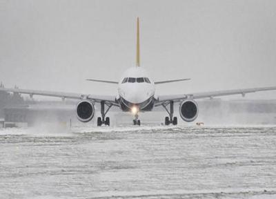 همه پروازهای اردبیل به دلیل بارش سنگین برف لغو شد